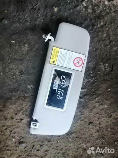 Козырек солнцезащитный правый LADA Kalina 2013