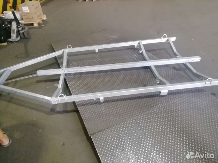 Рама прицепа с дышлом и птс 530 на 130 см цинк