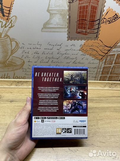 Spider man 2 ps5 диск полностью на русском