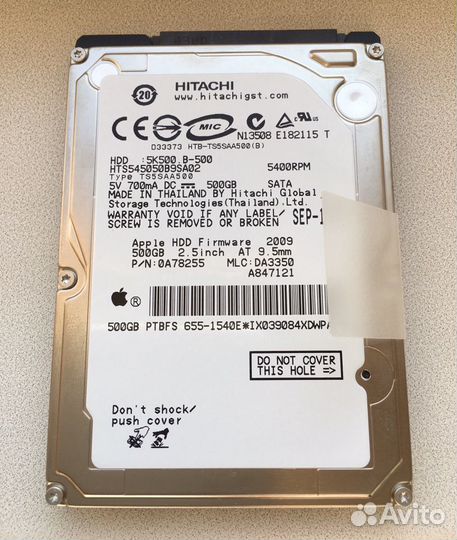 Оригинал жёсткий диск Hitachi HDD 500GB
