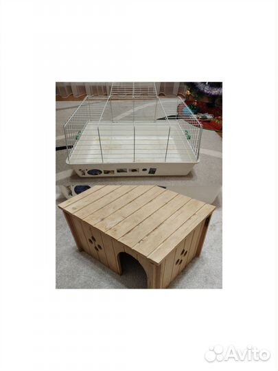 Клетка для морской свинки и домик