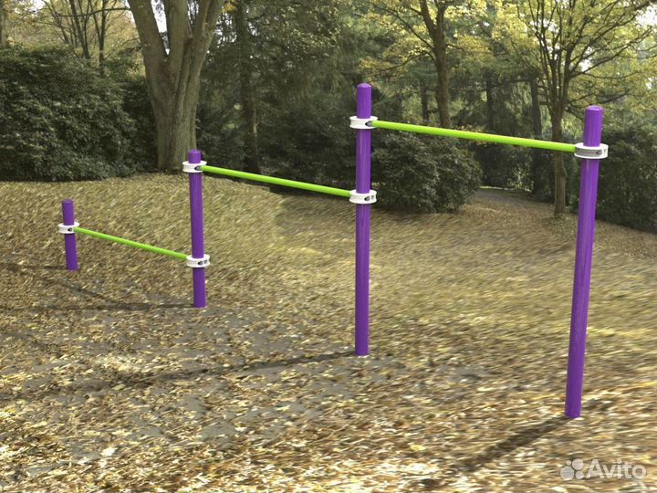 Перекладины для отжимания и подтягивания Воркаут Pioner A16856