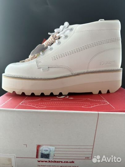Kickers ботинки белые UK 9 EUR 43