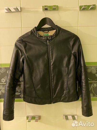 Куртка кожаная Benetton