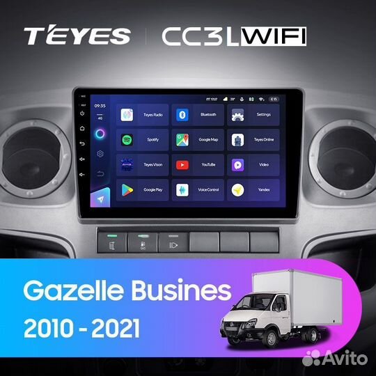 Магнитола GAZ Gazelle Busines Teyes CC3L wifi 2/32