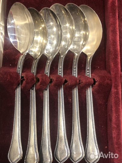 Набор столовых приборов мельхиор