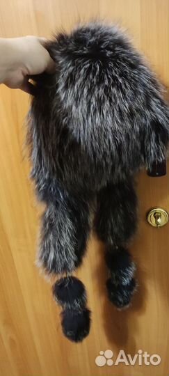 Шапка ушанка чернобурка