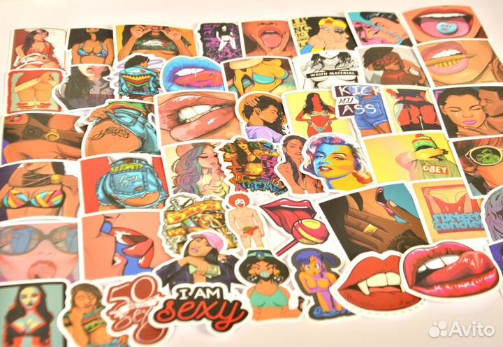 Наклейки Стикеры (бренды,marvel,аниме,мемы и др.)
