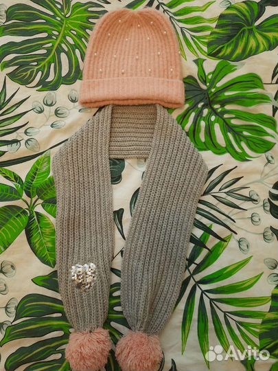 Шапка,шарф для девочки