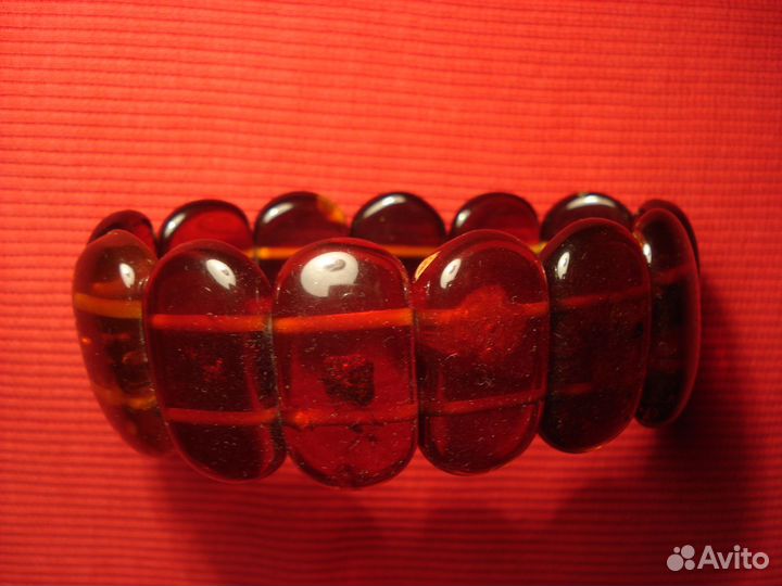 Браслет Янтарный Янтарь Россия Балтика Темный