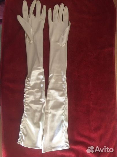 Перчатки женские длинные