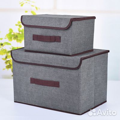 Набор текстильных ящиков для хранения