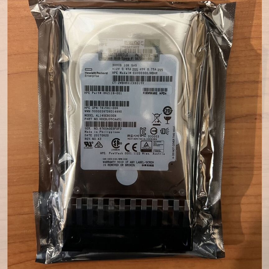 Жесткий Диск Hp 300gb 10k Sas 12g 2.5