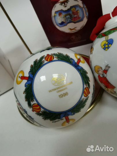 Шар новогодний фарфор