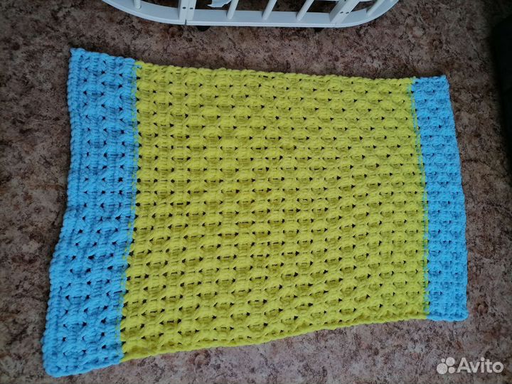 Плед детский вязаный ручная работа