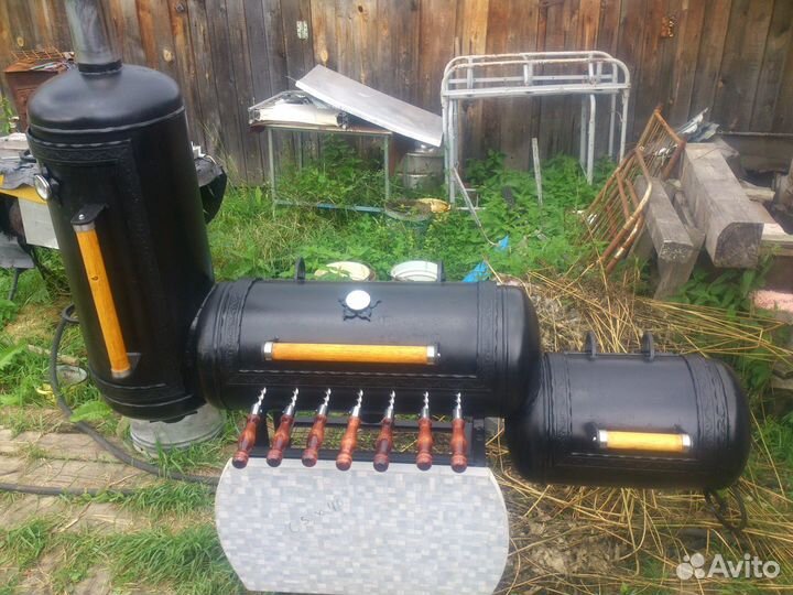 Мангал гриль смокер коптильня