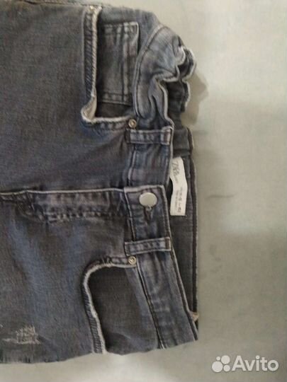 Джинсы для девочки серые