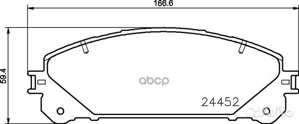 Колодки тормозные дисковые перед NP1109 NIS