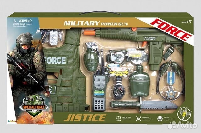 Игрушечный военный набор. Игрушки для мальчиков