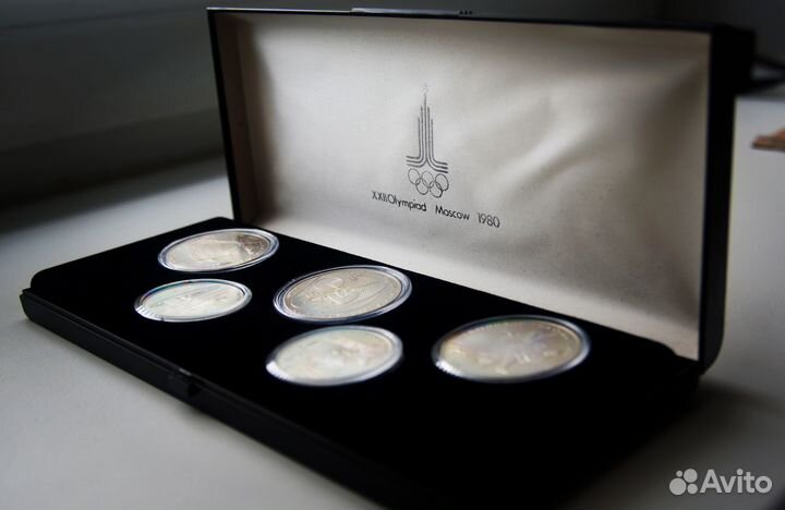 Набор серебряных монет «Олимпиада 80» из Германии