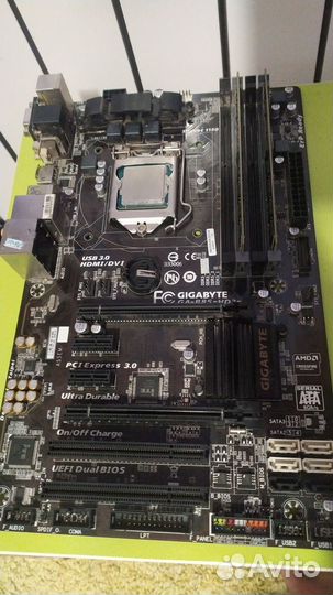 Материнка Gigabyte GA-B85-HD3+E3-1270v3+16GB DDR3