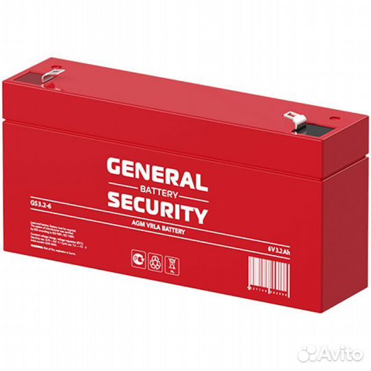 Аккумулятор General Security GS 3.2-6 оптом