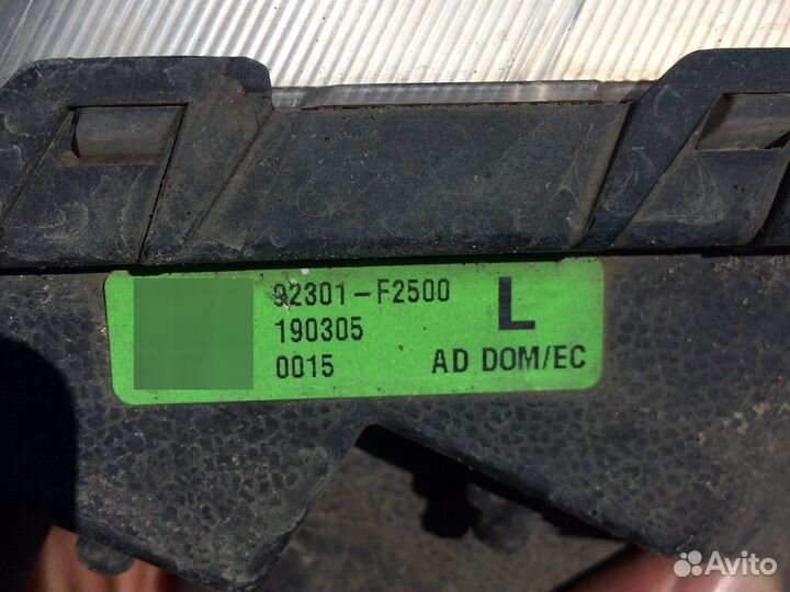 Птф левая hyundai elantra 6 рестайлинг