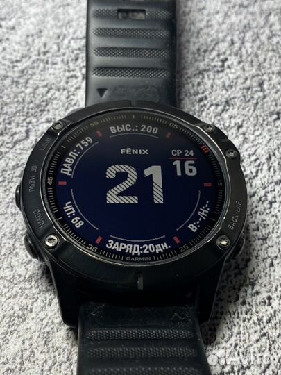 Смарт часы Garmin Fenix 6 Sapphire edition