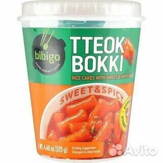 Рисовые клецки bibigo с остро-сладким соусом (стак