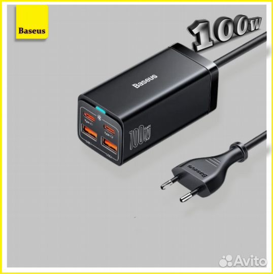 Зарядное устройство Baseus 100W EU Black