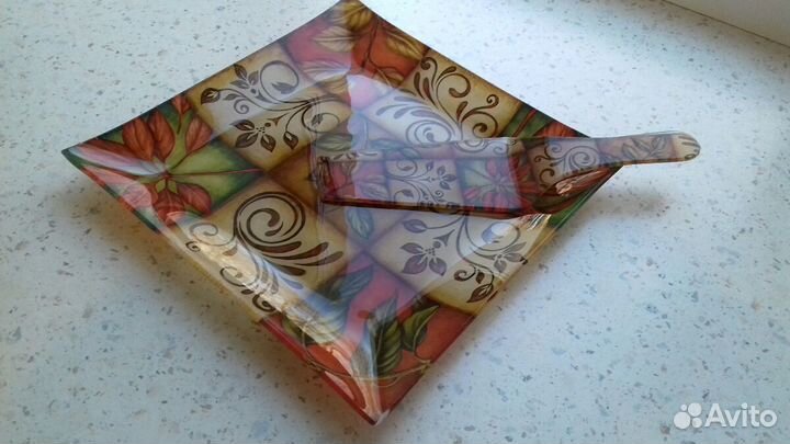 Тортница/Блюдо для торта с лопаткой/Тарелка/Новое