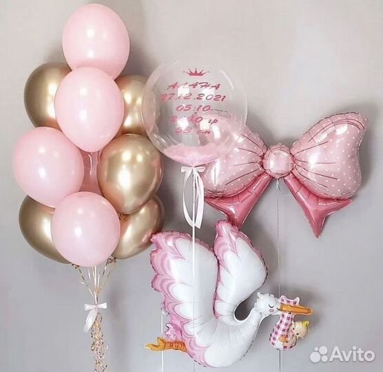 Воздушные шары на выписку