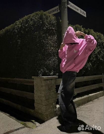 Balenciaga polo pink зип худи