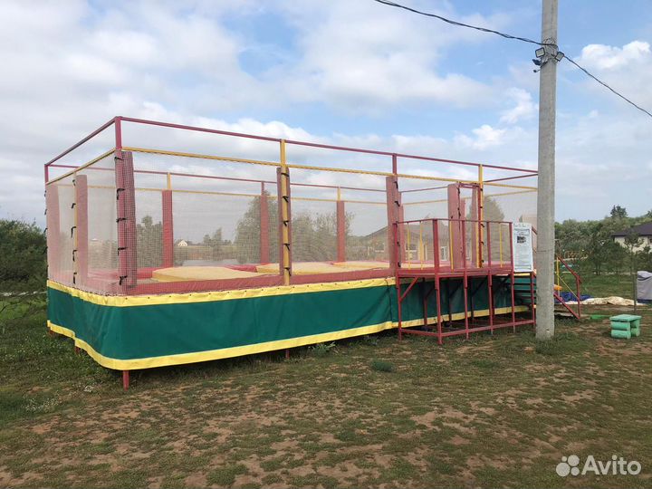 Батут с сеткой 6*8м арена
