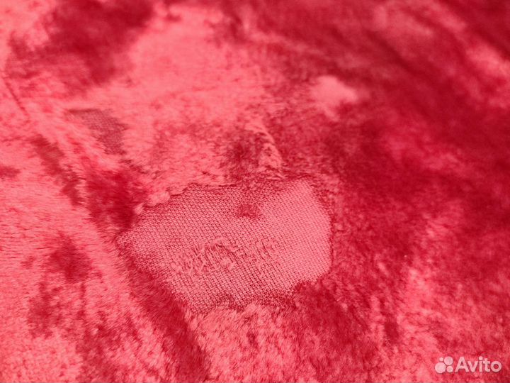 Плюш коралл, оранжевый, СССР