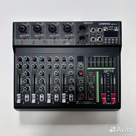 4-канальный аудиомикшер с Bluetooth