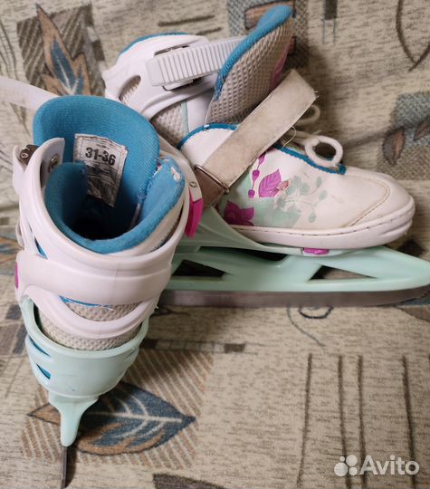 Коньки детские раздвижные 31-36
