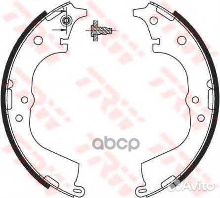 Колодки тормозные барабанные задн toyota: hiace