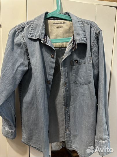 Детская Джинсовая рубашка Calvin Klein Jeans