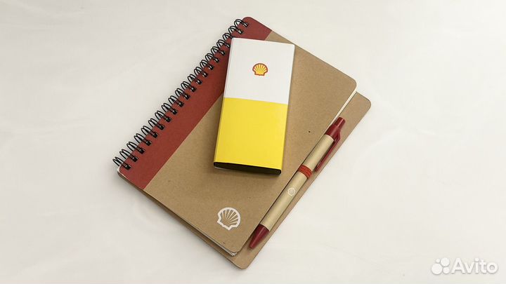 Брелок блокнот с ручкой Shell