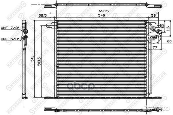 Радиатор кондиционера MB Vito 2.0/2.2/2.3 97-03