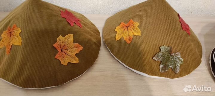 Опята. Маслята. Шляпки гриба. В садик