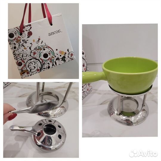 Набор для фондю на 4 персоны, 14 см