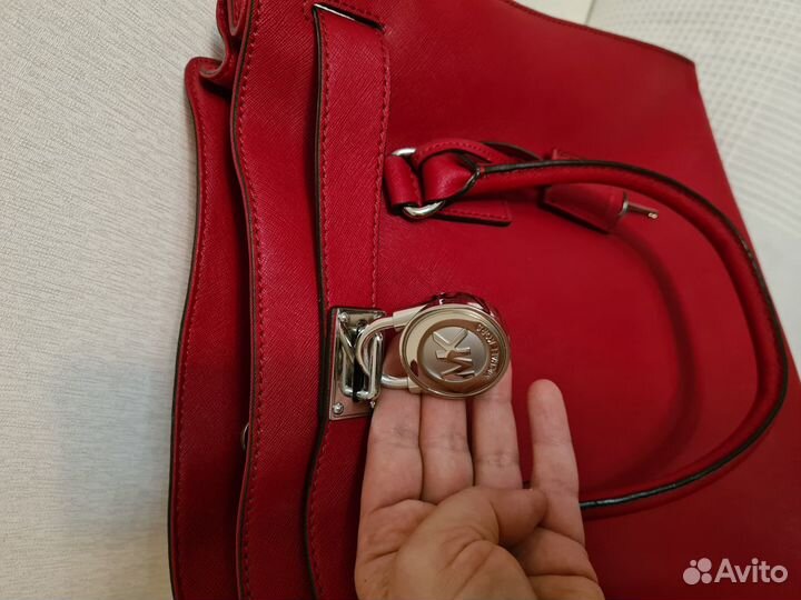 Сумка натуральная кожа Michael kors Leather Tote