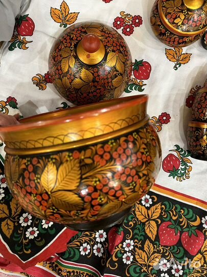 Деревянная посуда хохлома