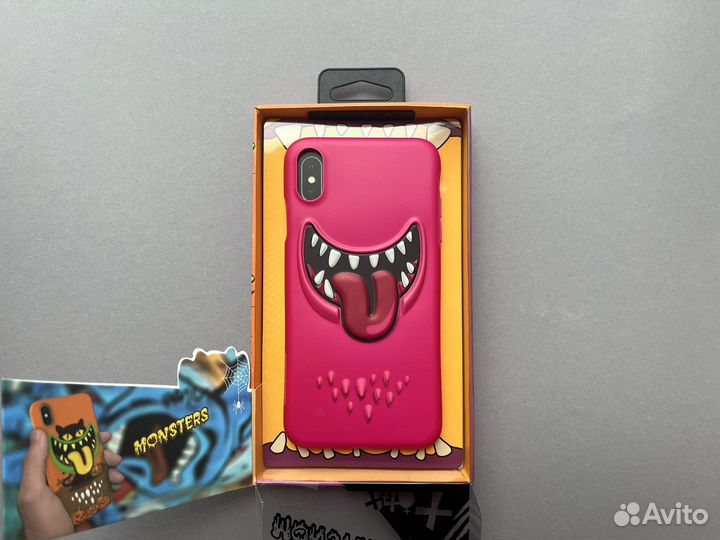 Чехол на iPhone Xs Max SwitchEasy Monster Pink