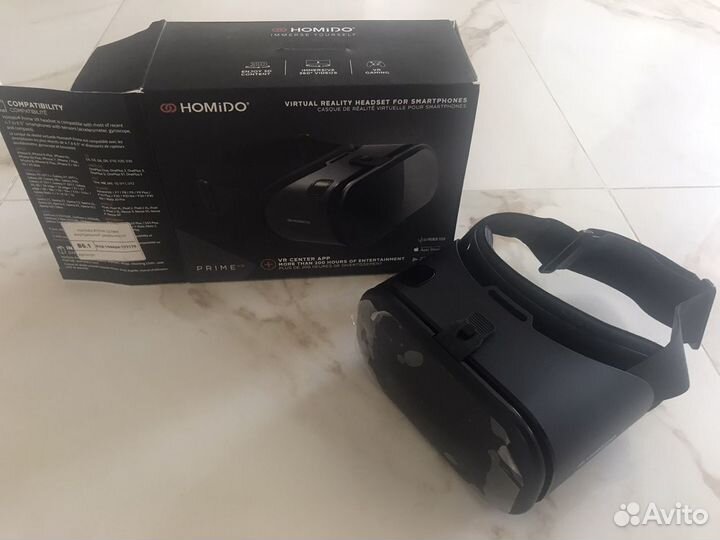 Шлем виртуальной реальности Homido prime vr