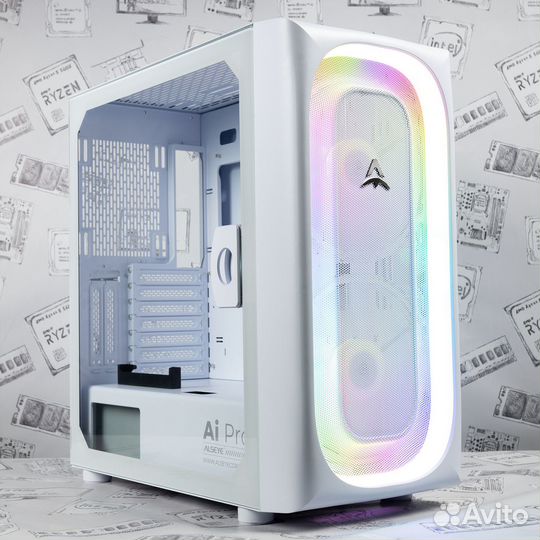 Игровой корпус Alseye Ai Pro White с подсветкой