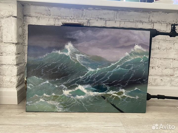 Картина маслом интерьерая волна Айвазовского