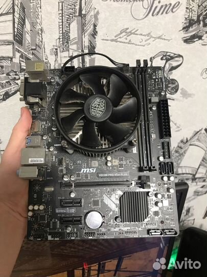 Комплект мать проц ram